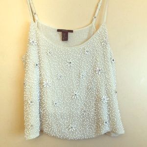 Jeweled crop top
